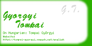 gyorgyi tompai business card