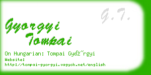 gyorgyi tompai business card